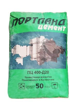 Цемент М400 меш/50 кг Алматы - фото 26642