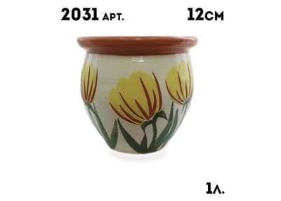 Горшок керамический 1л Полевые цветы 2031 - фото 27676