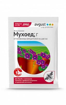 Инсектицид AVGUST Мухоед Cупер от почвенных вредителей 10гр - фото 28322
