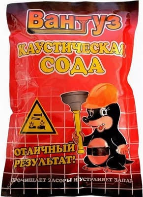 Каустическая сода Вантуз 1 кг - фото 28323