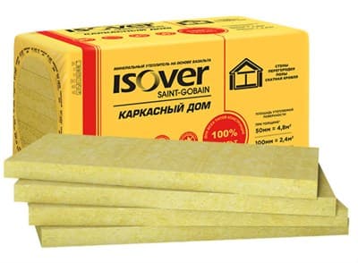 МинПлита ISOVER Frame House-50/600*1000 (каркасный дом) V= 0,24м3, S= 4,8м2 - фото 30712