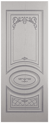 Полотно ЛЕСКОМ дверное Экшпон Новелла ясень серый/серебро глухое 70 - фото 32131