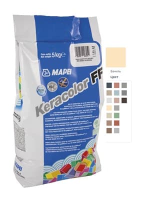 Затирка для швов MAPEI KERACOLOR FF 131 (2кг) ваниль 5N13102A - фото 32236