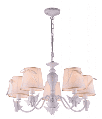 Светильник подвесной ESCADA 648/5S E14*40W White/Gold - фото 36059