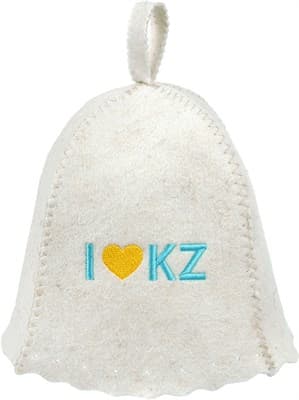 Шапка БАННЫЕ ШТУЧКИ I love KZ! войлок 41172 - фото 36121