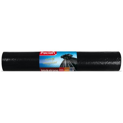 Пакеты BIG&STRONG для мусора 240л 90х140см, 20шт, 40мкм, черн - фото 38125