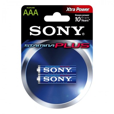 Батарейка SONY LR3/2 Alkaline Stamina Plus AAА 2шт AM4B2D - фото 40711
