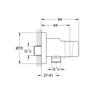 Подключение GROHE для душевого шланга Relexa цвет хром, DN 15 28628000 - фото 40843