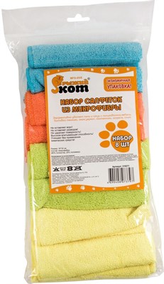 Набор салфеток из микрофибры MFS-05/8 310271 - фото 41065
