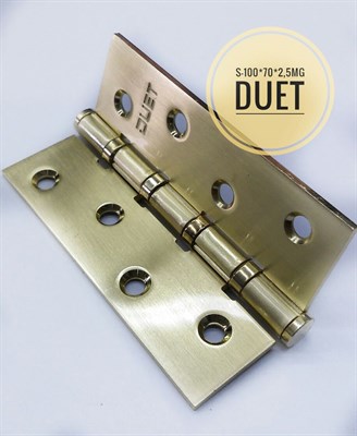Петля универсальная врезная медь DUET S-100*70*2,5AC - фото 43108