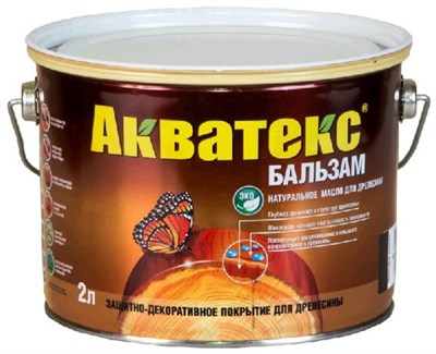 Средство натуральное для древесины Акватекс-бальзам дуб 2л - фото 43879