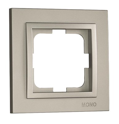 Рамка MONO x2 Metallic Silver - фото 45054