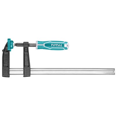 Струбцины TOTAL тип F 50x150 мм 170KGS Толщ. и шир. 5X15мм резьба 11мм THT1320501 - фото 48667