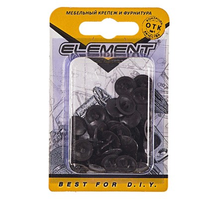 Заглушки СТРОЙБАТ на шуруп №2 тем.корич (40шт) Element 1831/5726707 - фото 49261