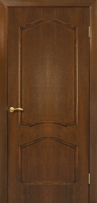 Полотно ОМИС дверное Каролина КР (пленка ПВХ) 700*2000*34 дуб тонированный под орех - фото 50683