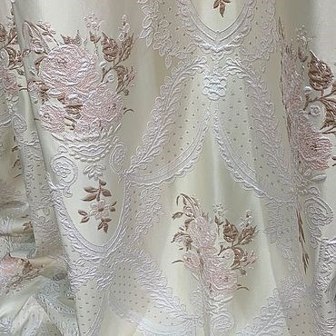 Ткань портьерная двухсторонняя Angel в ассортименте (высота 2,95м) - фото 52094