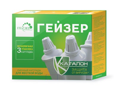 Комплект картриджей ГЕЙЗЕР для жесткой воды Модуль 302 (3 шт.) 50076 - фото 52489