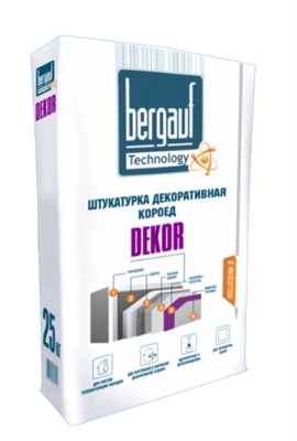 Штукатурка BERGAUF декоративная Короед 2,5мм 25кг белая - фото 54516