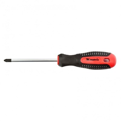 Отвертка MATRIX Fusion PZ2*100мм CrV 3-х компонентная рукоятка AntiSlip 11403 - фото 56892