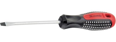 Отвертка MATRIX Fusion SL8,0*250мм CrV 3-х компонентная рукоятка AntiSlip 11427 - фото 56901
