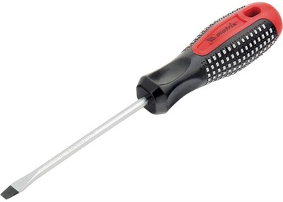Отвертка MATRIX Fusion, SL6,0*150мм, CrV, 3-х комп. рукоятка AntiSLip 11424 - фото 56944