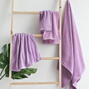 Полотенце махровое ВАСИЛИСА гл/кр Светофор 50*90 лаванда ORCHID 100% хлопок - фото 57368