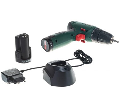 Дрель-шуруповерт BOSCH аккумуляторная EasyDrill 1200 (2 аккум) 06039D3007 - фото 58735