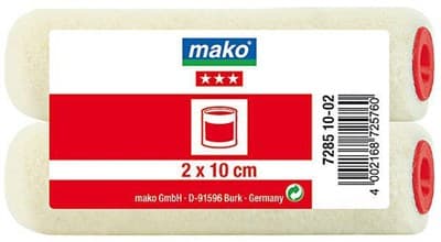 Валик MAKO сменный велюр (для рукоятки 6мм) 10см 2 шт. в пакете 728510-02/728511-02 - фото 6058