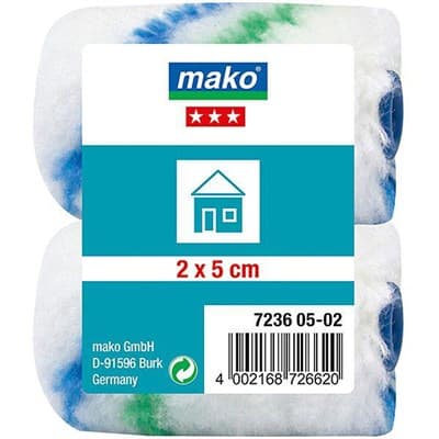 Валик MAKO сменный полиакрил 5см для рукоятки 6мм, 2 шт в пакете 723605-02/723606-02 - фото 6071