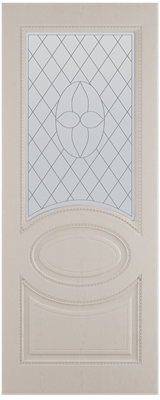 Полотно ЛЕСКОМ дверное Экшпон Неаполь ясень золотой витражное стекло 80 - фото 63207
