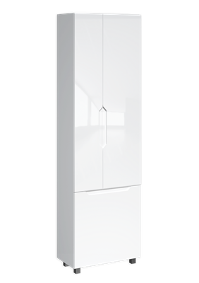Пенал напольный Optima 60 с корзиной для белья DO1908P - фото 63425