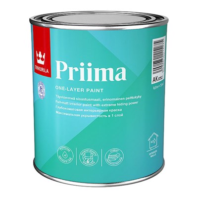 Краска интерьерная TIKKURILA PRIIMA AK гл/мат 0,9л - фото 63746