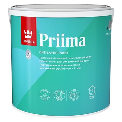 Краска интерьерная TIKKURILA PRIIMA AK гл/мат 2,7л - фото 63747