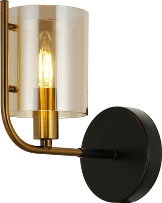 Светильник настенный ESCADA 671/1A E14*40W Black/Gold - фото 64723