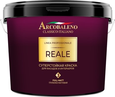 Краска РАДУГА Arcobaleno Reale суперстойкая для фасадов и интерьеров база C 9л - фото 65213