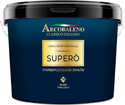 Эмаль РАДУГА Arcobaleno Supero универсальная база С 9л - фото 66428