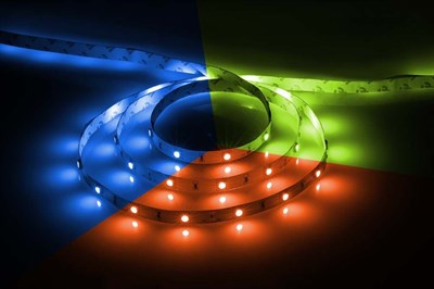 Лента Feron светодиодная 30SMD(5050)m 7.2W/m12V 5m  RGB на белом основании LS-606 27678 - фото 67362