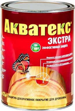 Средство РОГНЕДА АКВАТЕКС-ЭКСТРА защитно-декоративное каштан 0,8л - фото 67766