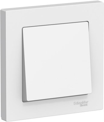 Выключатель WESSEN AtlasDesign 1-кл. сх1, 10АХ в сборе белый ATN000112 - фото 67767
