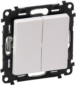 Переключатель LEGRAND DIY VALENA Life белый 2-х кл 752408 - фото 68494