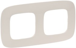 Рамка LEGRAND DIY VALENA Allure на 2 поста слоновая кость 754312 - фото 68606