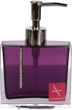 Дозатор PRIMANOVA ROMA для жидкого мыла,фиолетовый D-14720 - фото 68838