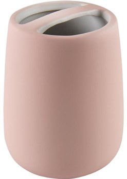 Подставка АКВАЛИНИЯ для зубных щеток керамика Soft розовая B4333A-3P - фото 68947