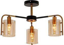 Светильник потолочный ESCADA 671/3P E14*40W Black/Gold - фото 69053
