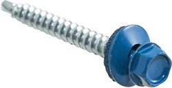 Саморезы СТРОЙБАТ кровельные с буром 4,8x50 (синий 40 шт) 304650 - фото 69156