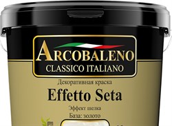 Краска декоративная РАДУГА Arcobaleno Effetto Seta База золото (5кг) - фото 70580