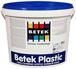 Краска водоэмульсионная BETEK Plasic 7,5л для внутренних работ - фото 71048