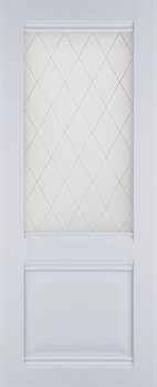Полотно ЛЕСКОМ дверное Экшпон Венеция белый софт витражное стекло 80 - фото 72605