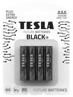 Батарейка TESLA AAA BLACK+(LR03/BLISTER FOIL 4PCS) 1099137268 - фото 74325
