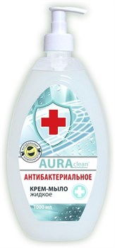 Мыло жидкое AURA Антибактериальное (дозатор) 1000мл - фото 78001
